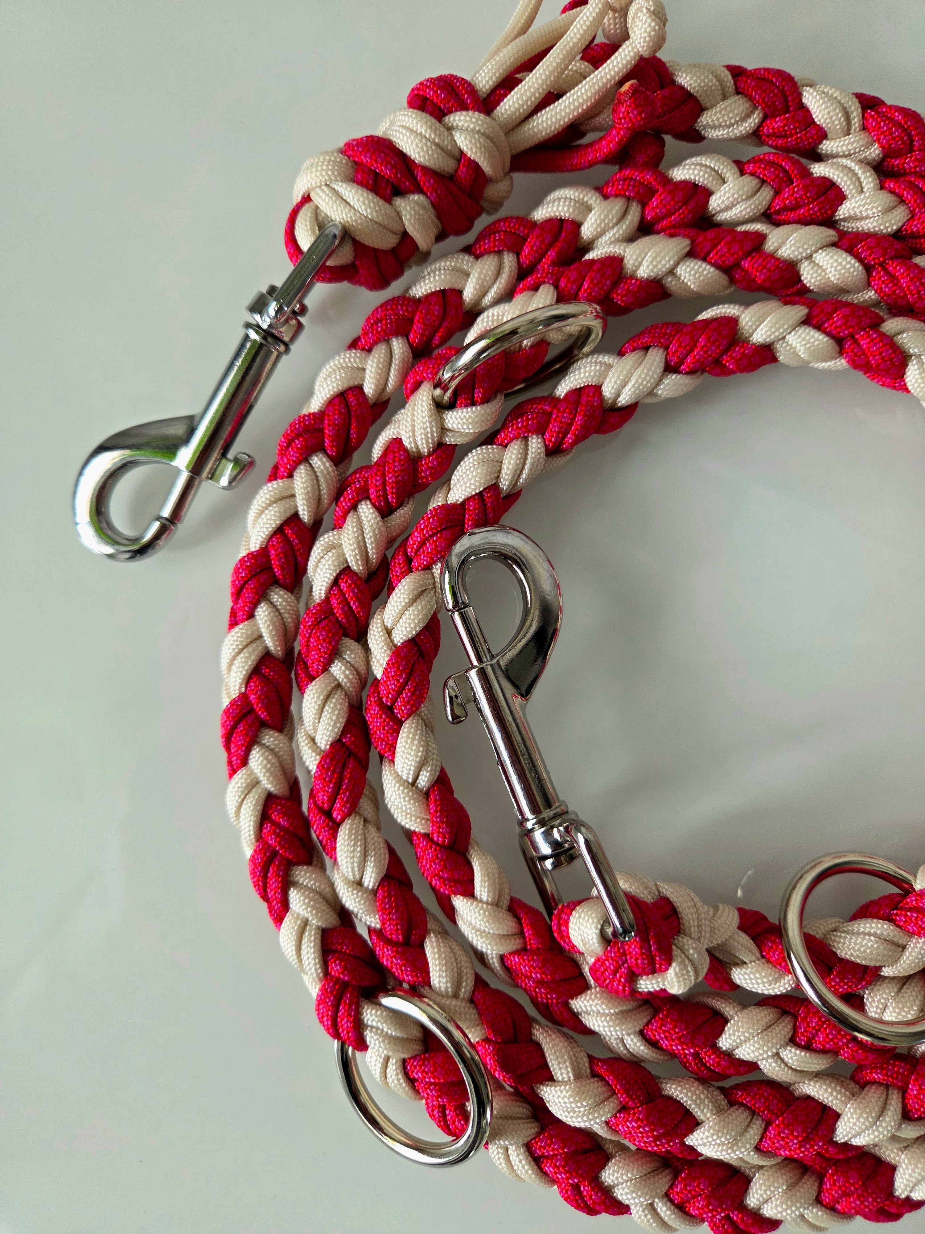 Hundeleine 4 Strand Round Double Braid | Zweifache Sprirale