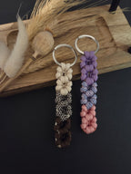 Paracord Schlüsselanhänger Blumen | Dreifarbig