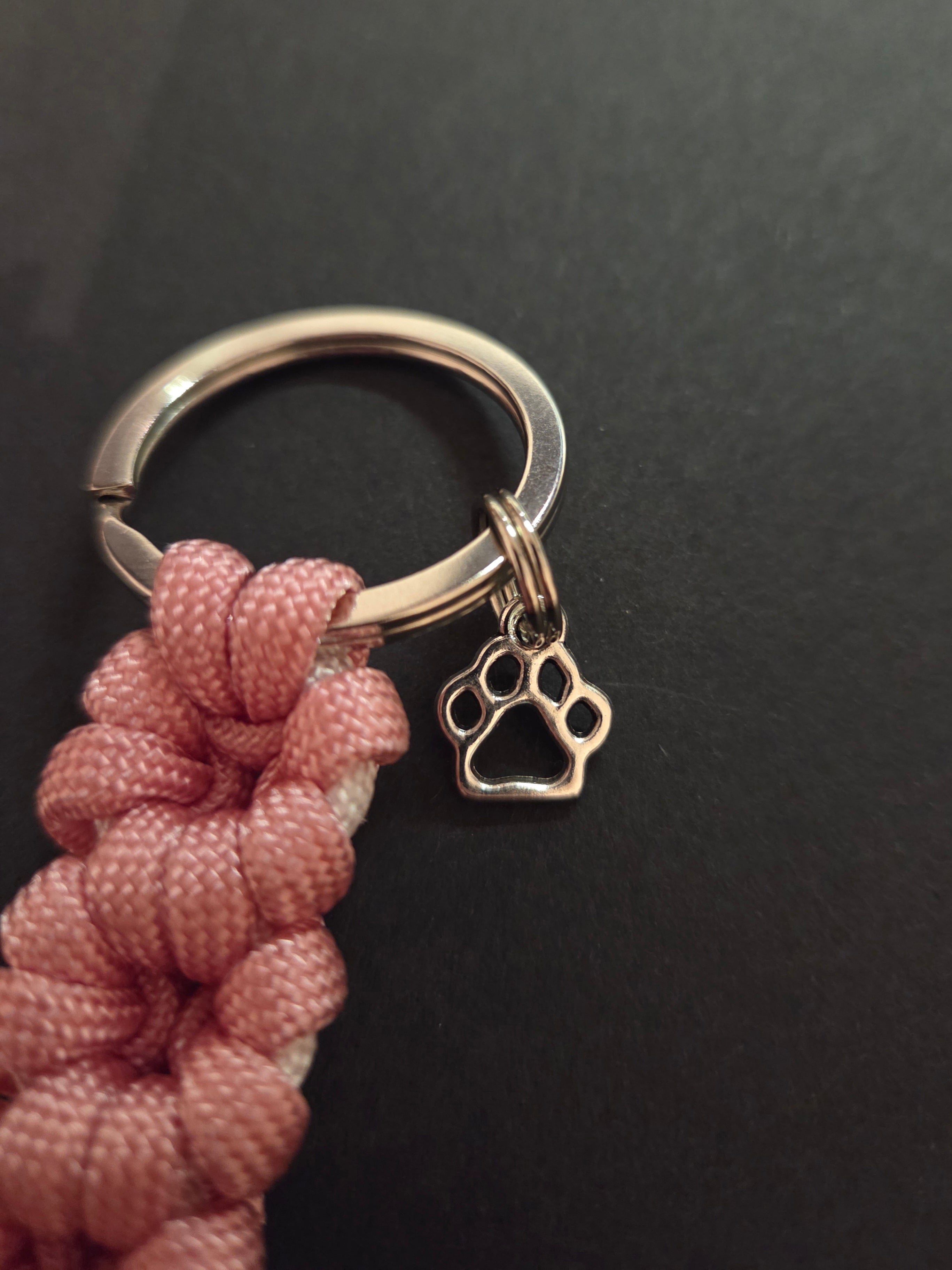 Paracord Schlüsselanhänger Blumen | Dreifarbig