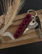 Paracord Schlüsselanhänger Blumen | Einfarbig