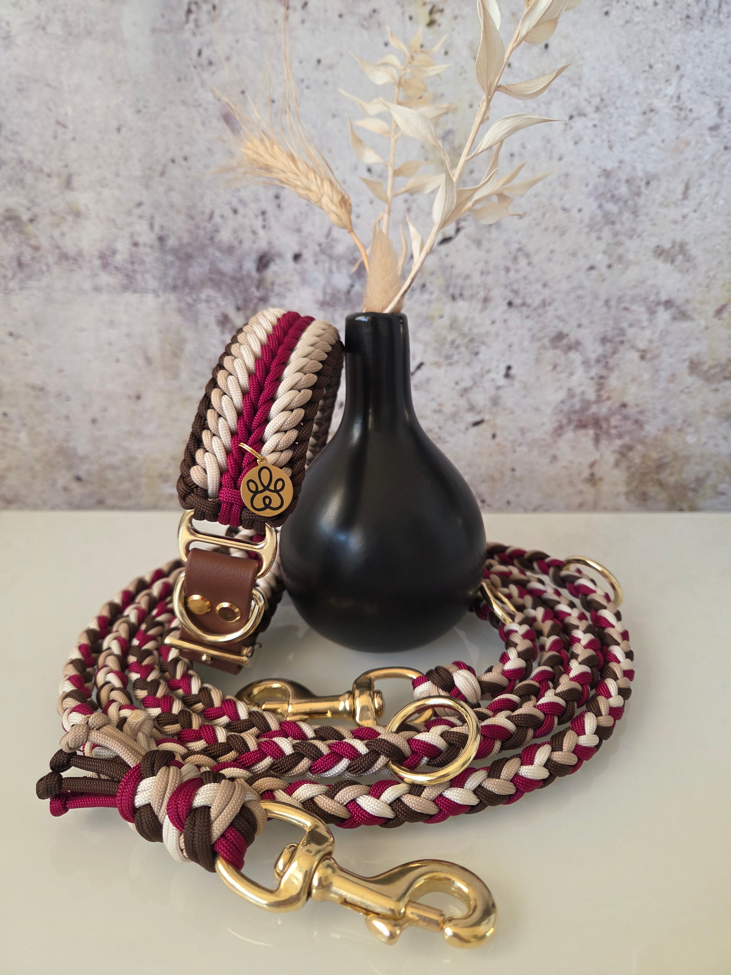 Burgundy Walnut | Messing | Set