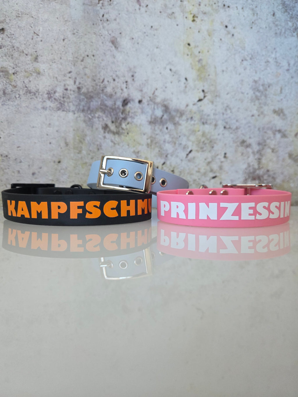 Hundehalsband Pure Line | Einfarbig | Beschriftung