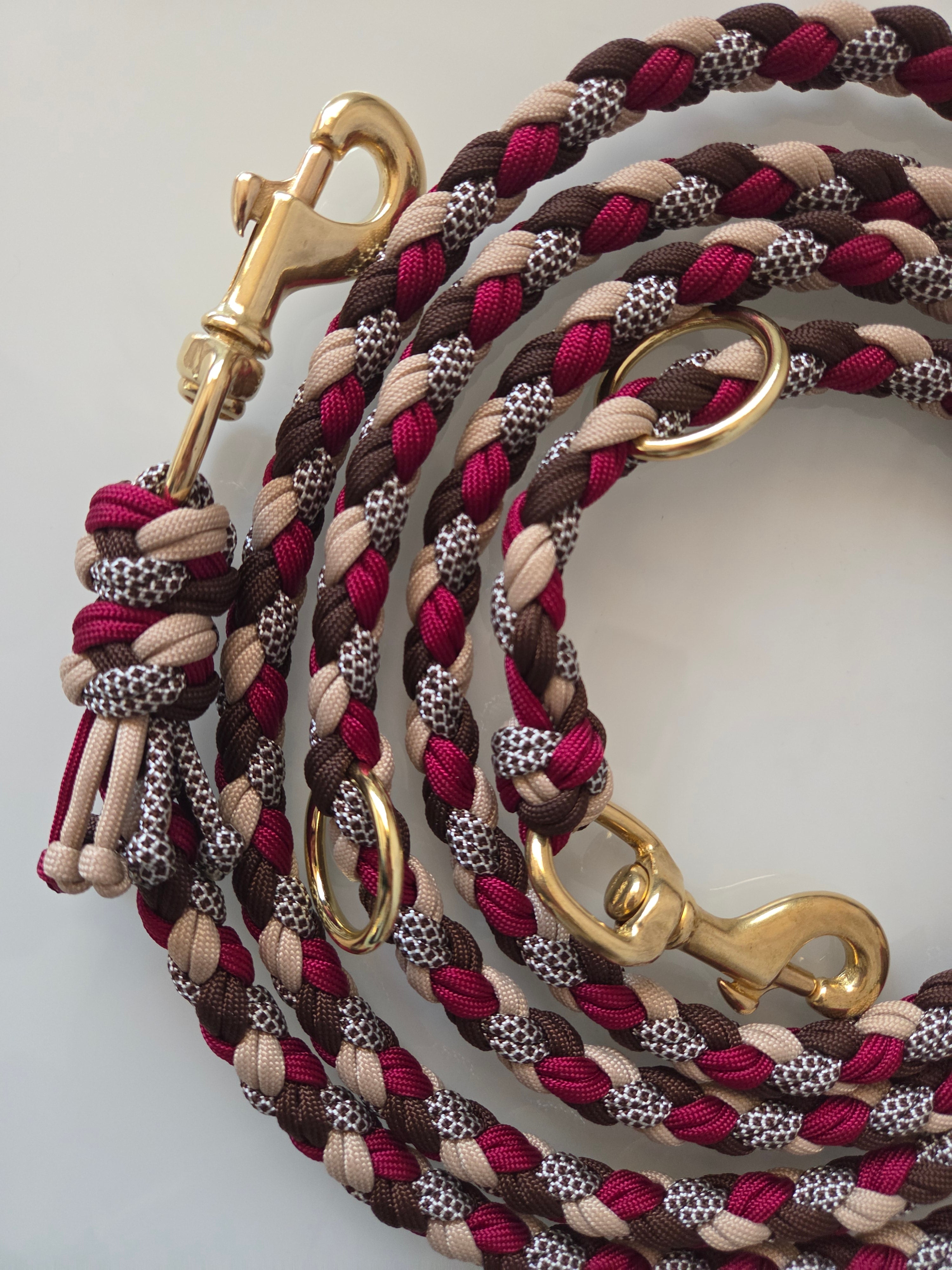Hundeleine 4 Strand Round Double Braid | Klassisches Design