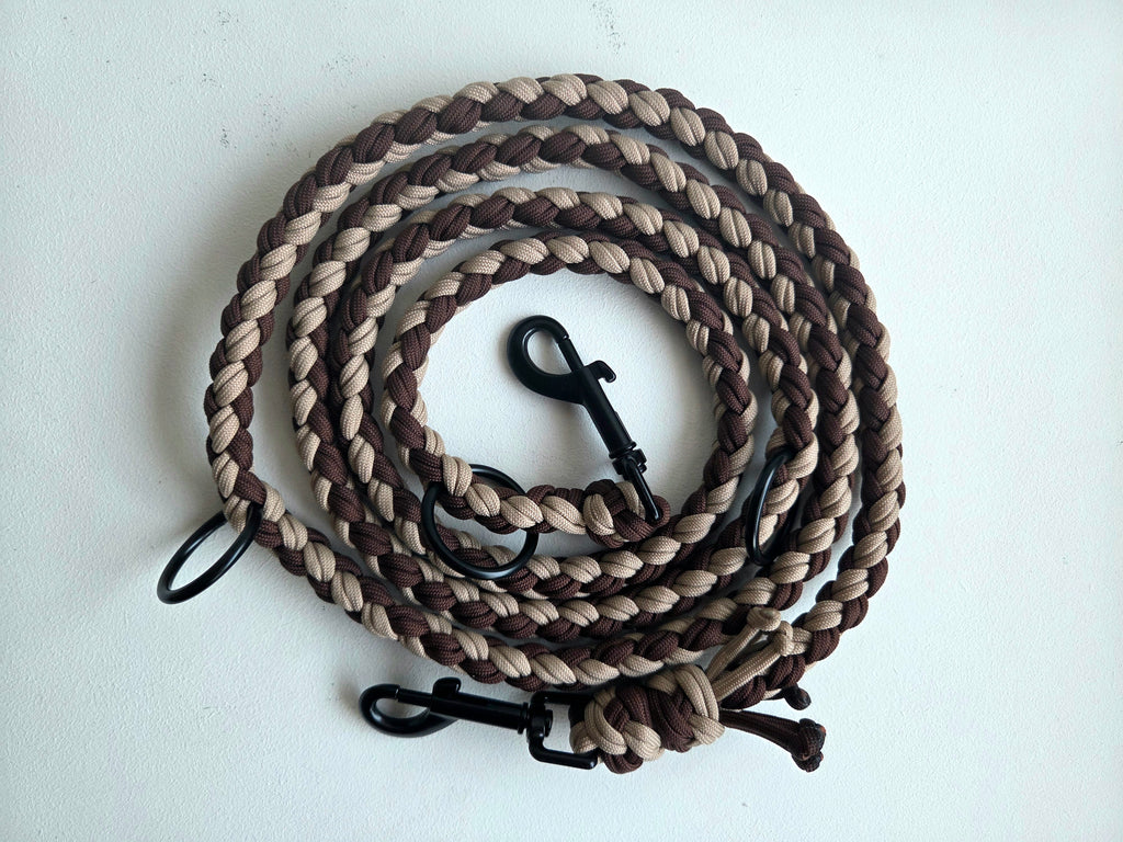 Hundeleine 4 Strand Round Double Braid | Zweifach gerade Ausrichtung
