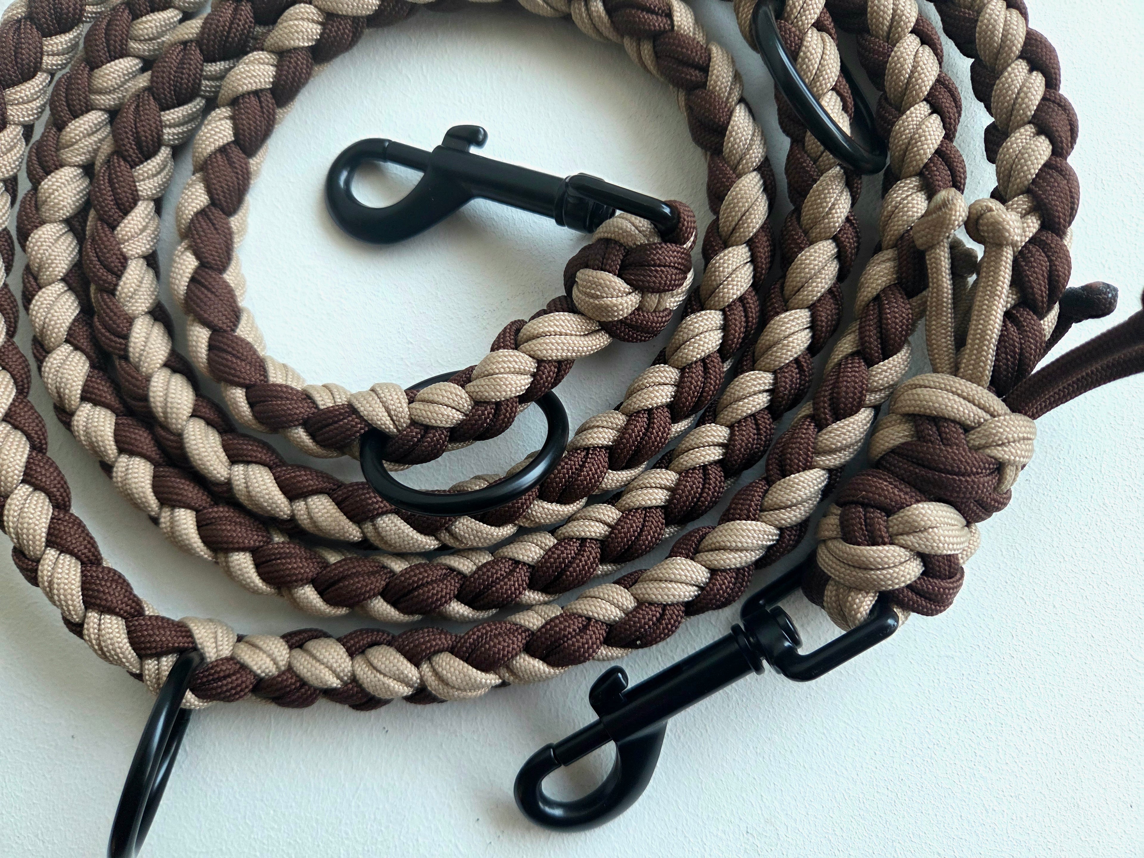 Hundeleine 4 Strand Round Double Braid | Zweifach gerade Ausrichtung