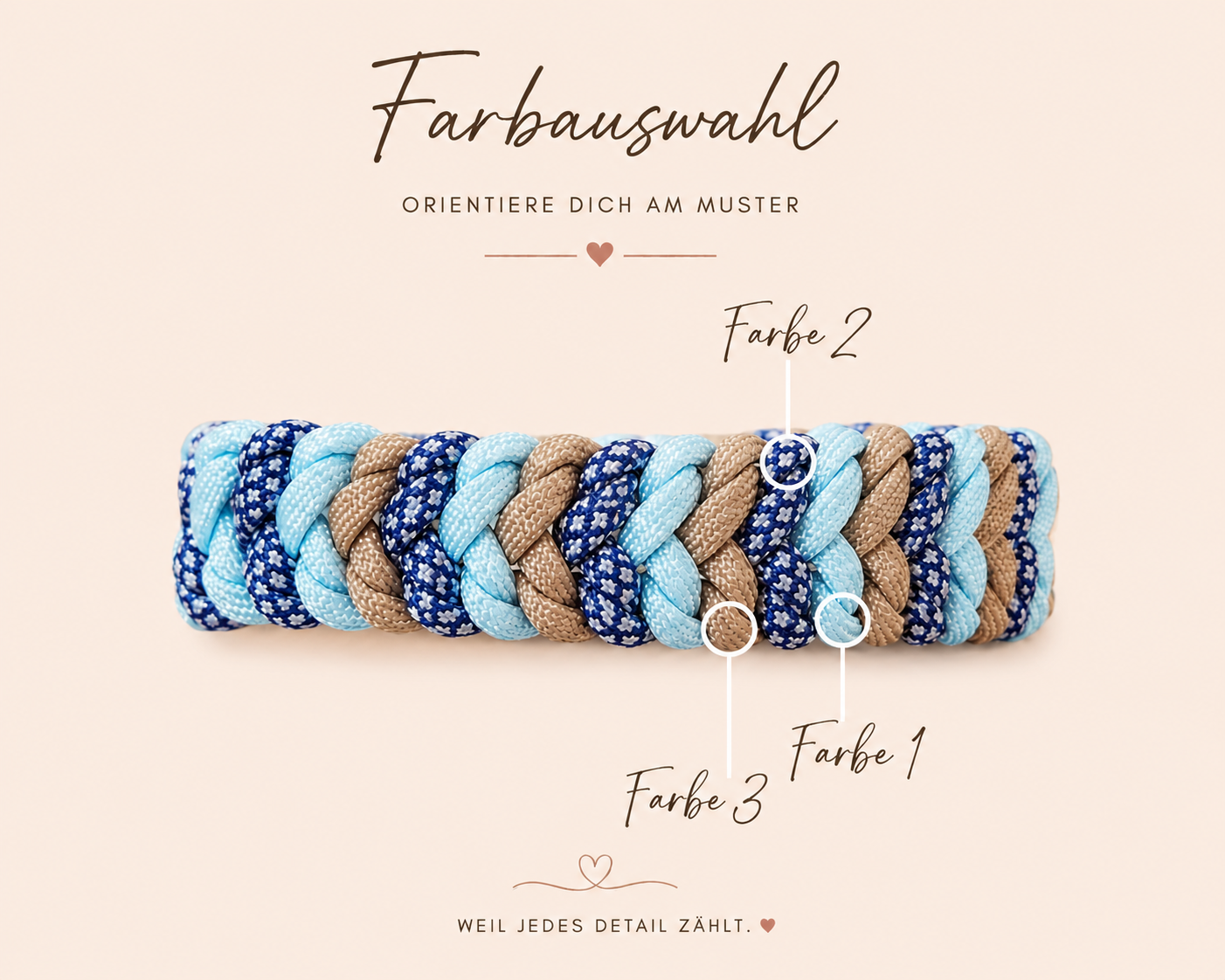Hundehalsband 3 Color Snake Belly