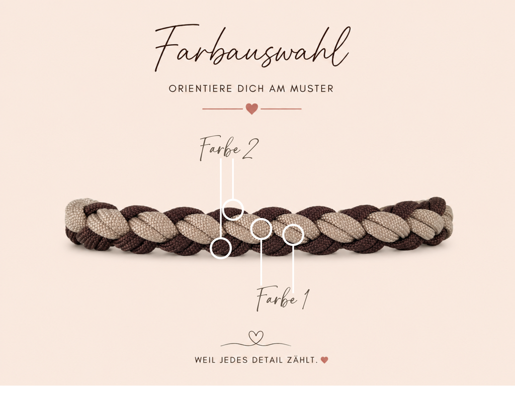 Hundeleine 4 Strand Round Double Braid | Zweifach gerade Ausrichtung
