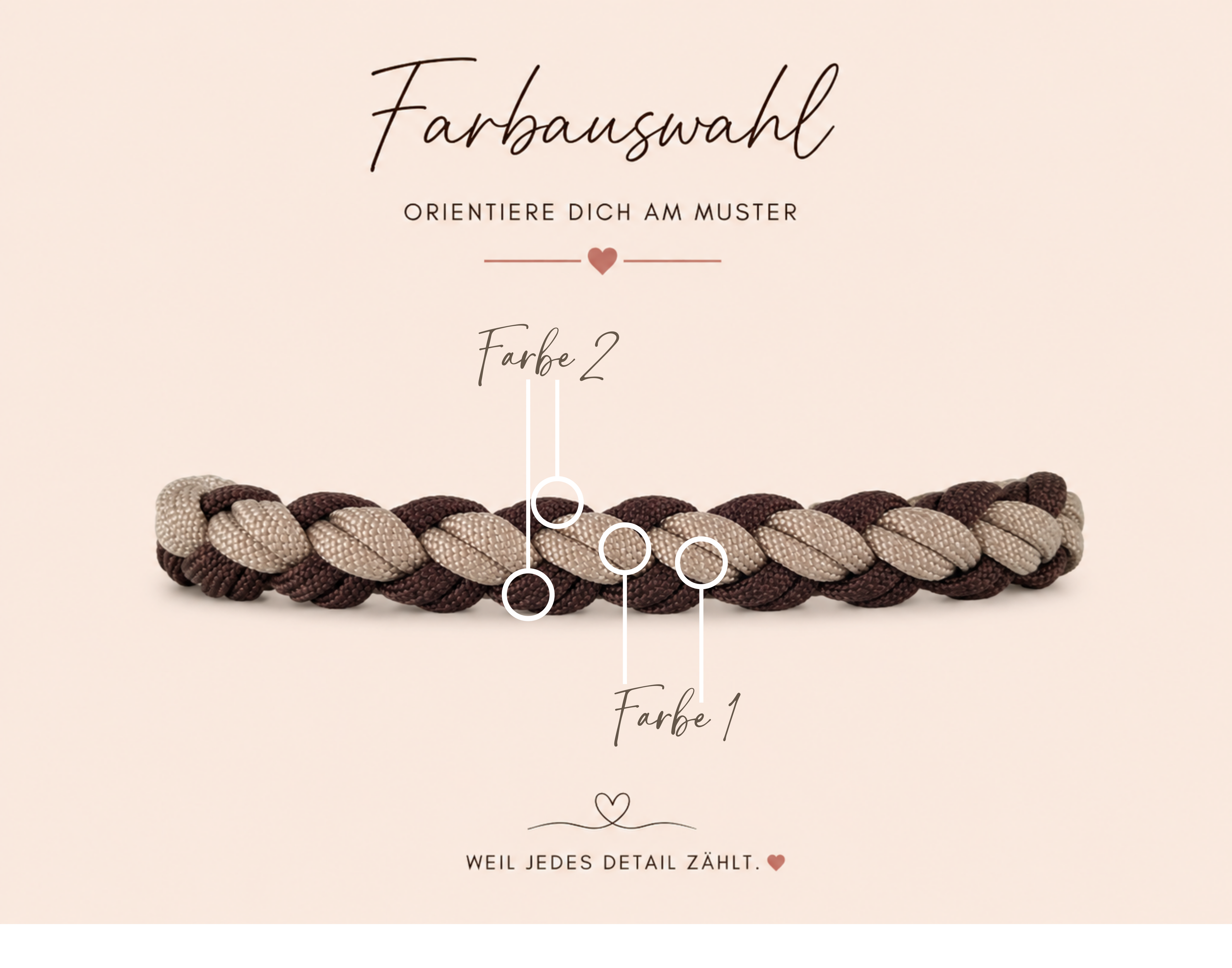 Hundeleine 4 Strand Round Double Braid | Zweifach gerade Ausrichtung