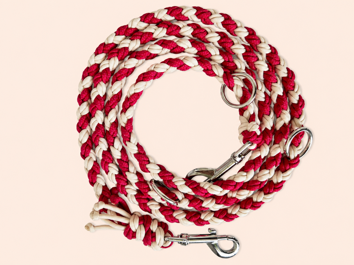 Hundeleine 4 Strand Round Double Braid | Zweifache Sprirale