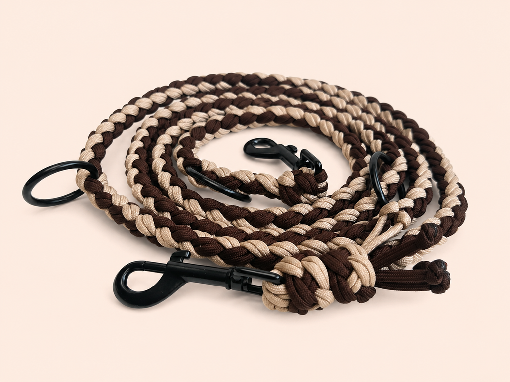 Hundeleine 4 Strand Round Double Braid | Zweifach gerade Ausrichtung