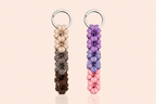 Paracord Schlüsselanhänger Blumen | Dreifarbig