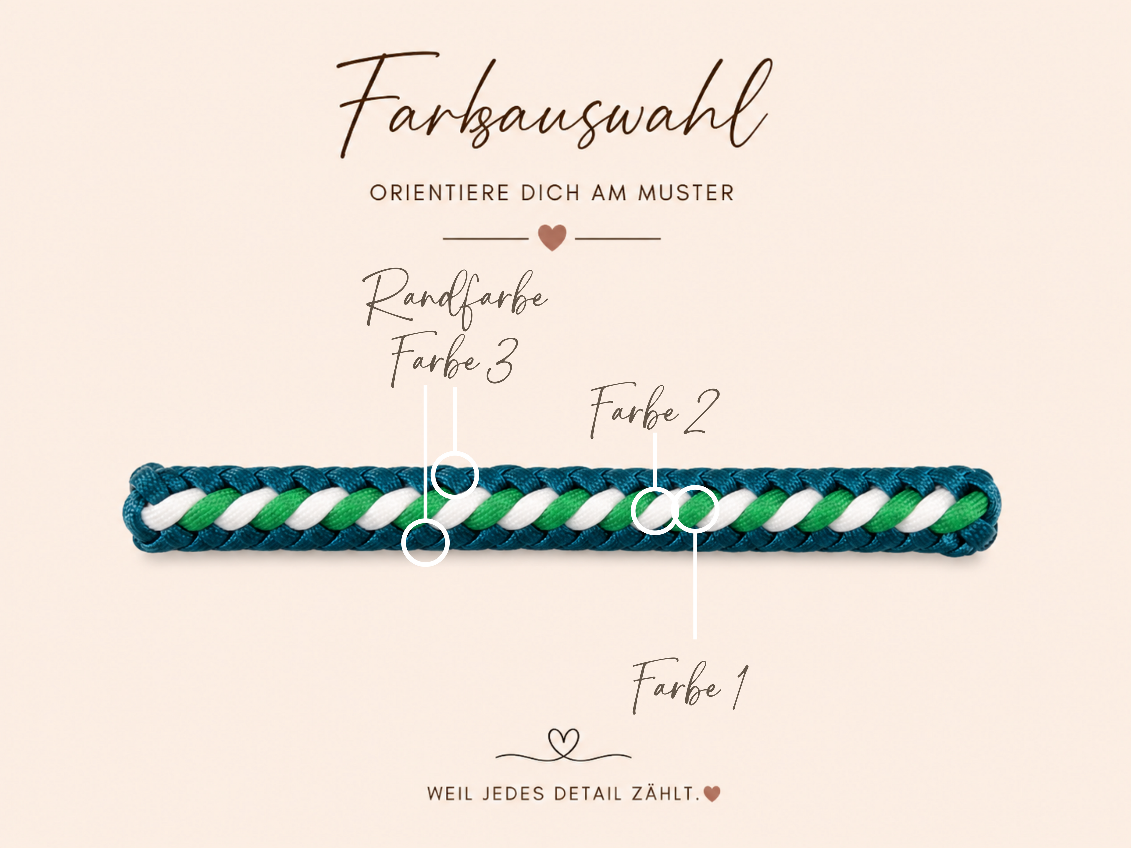 Hundeleine Herringbone | Mit Rand
