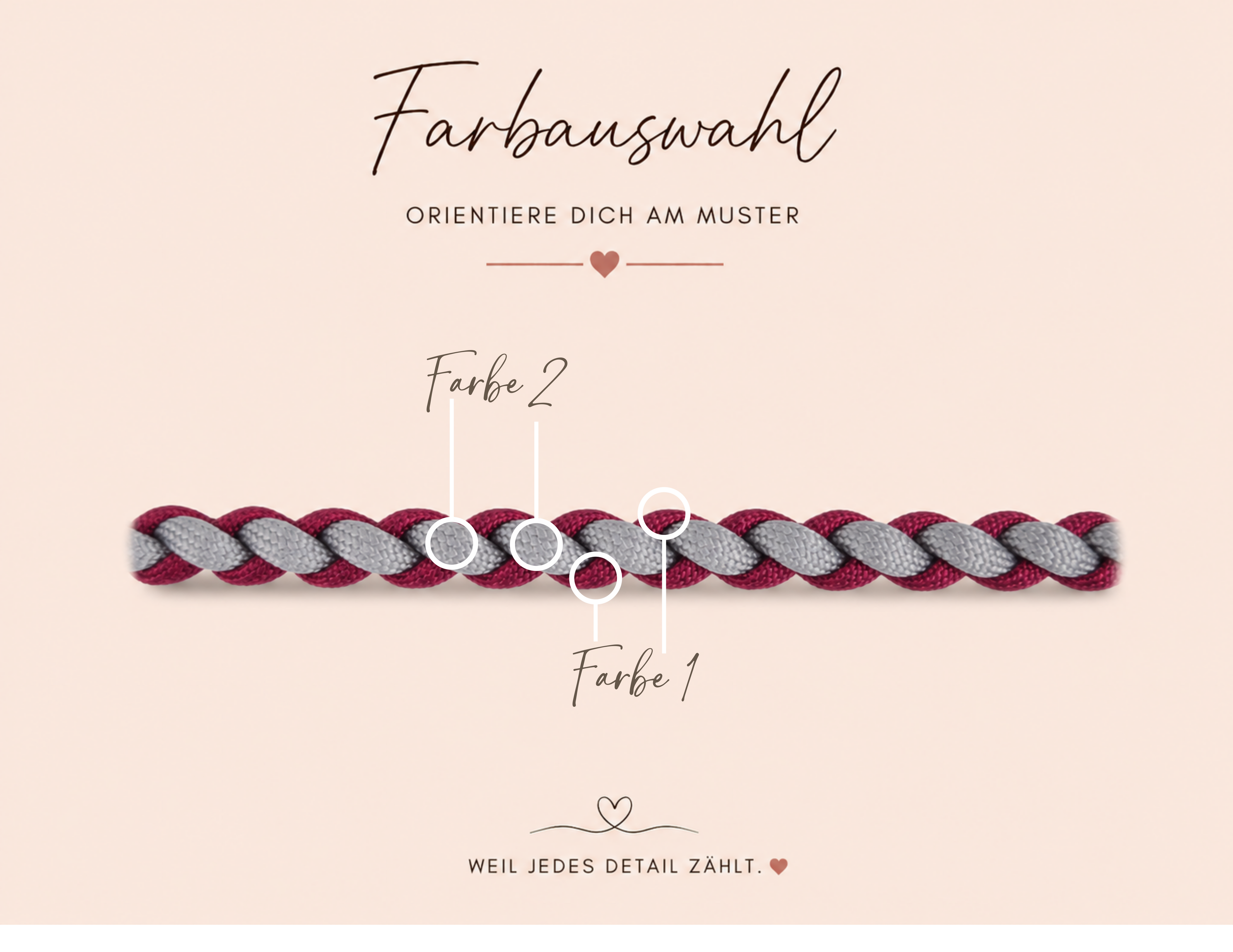 Hundeleine Mini 4 Strand Double Braid | Zweifach gerade Ausrichtung