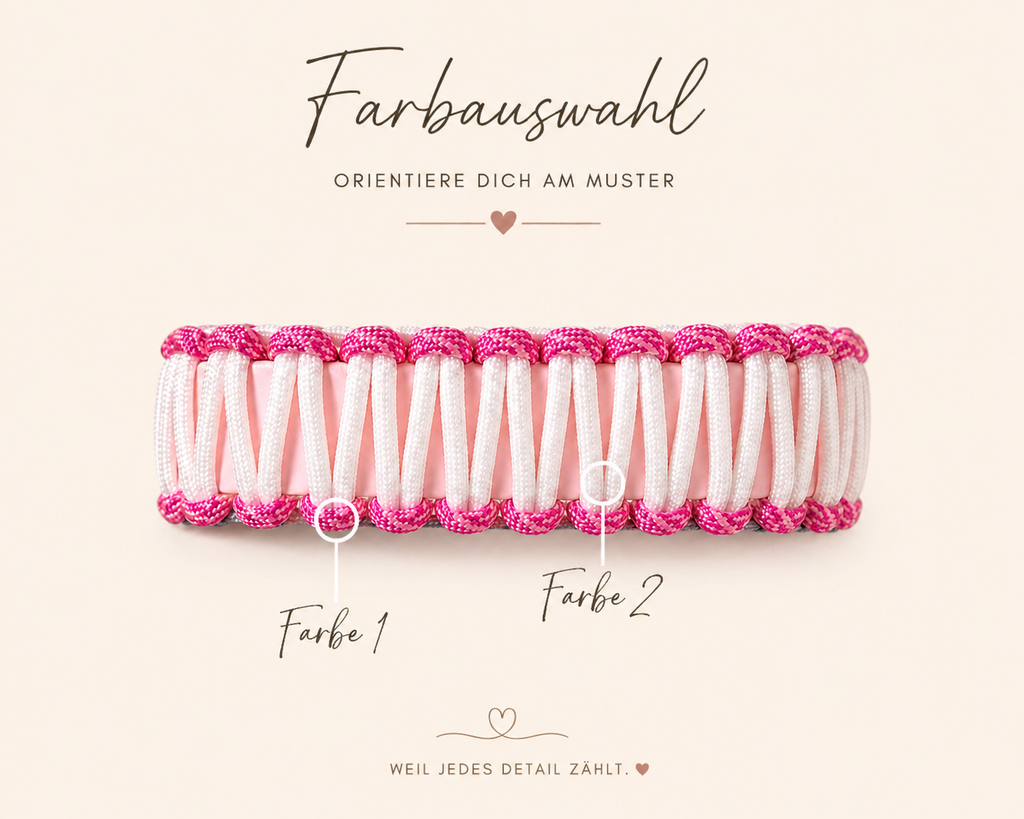 Hundehalsband Classic Line | Zweifarbig