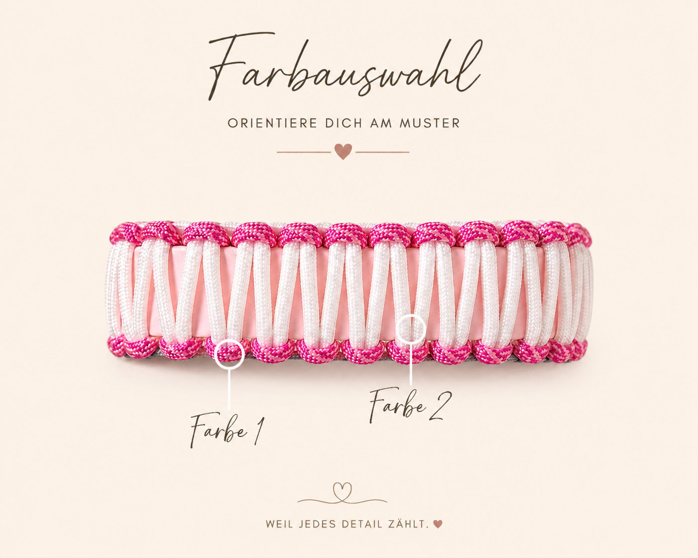 Hundehalsband Classic Line | Zweifarbig
